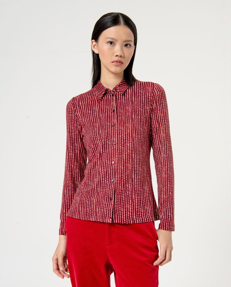 Camisa punto multi puntos Surkana Dila Rojo