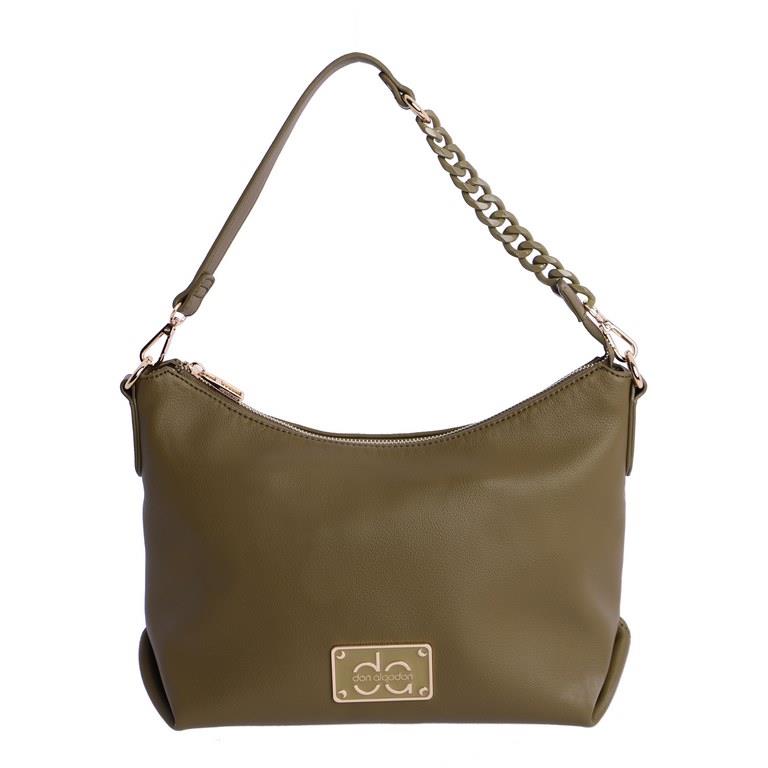 Bolso gondola con cadena Don Algodón 7850 verde