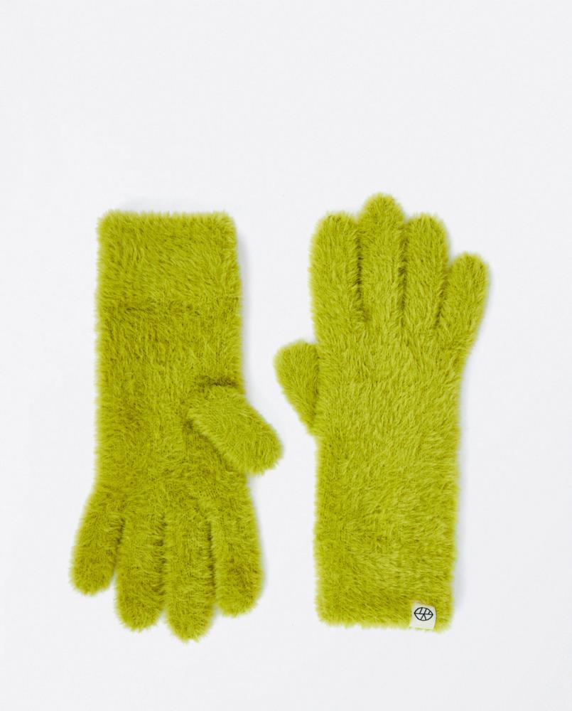 Guantes peluditos Surkana Poli 633 pistacho