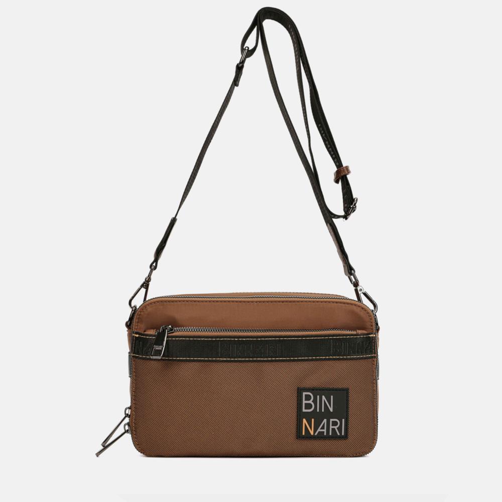 Bolso bandolera cordura Binnari nuez