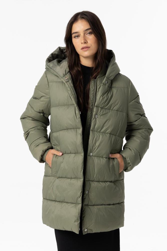 Anorak acolchado con capucha Tiffosi Ravina verde