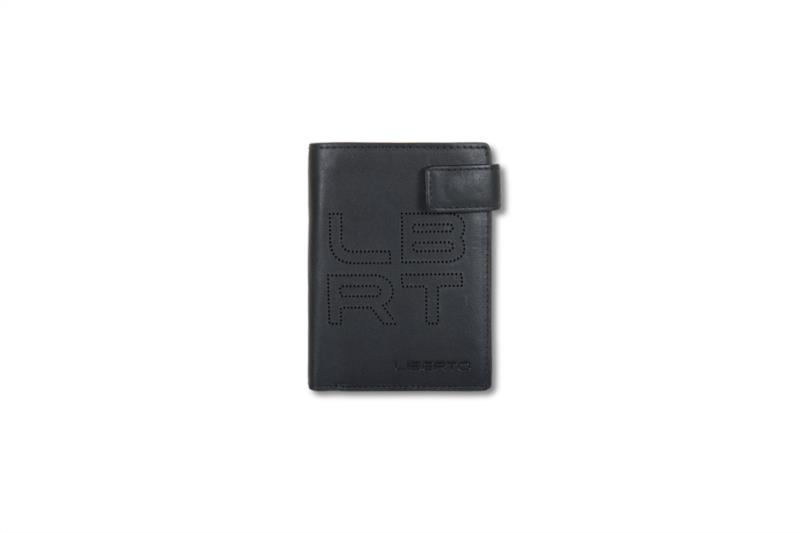 Billetero vertical con monedero Liberto 541244 negro