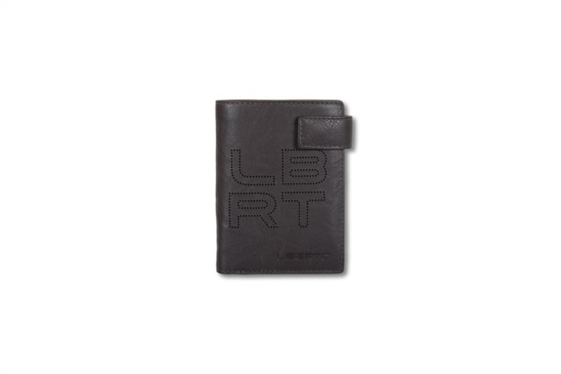 Billetero vertical con monedero Liberto 541244 marron